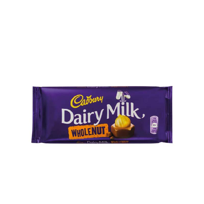 Chocolat au lait aux noisettes Cadbury 150 g