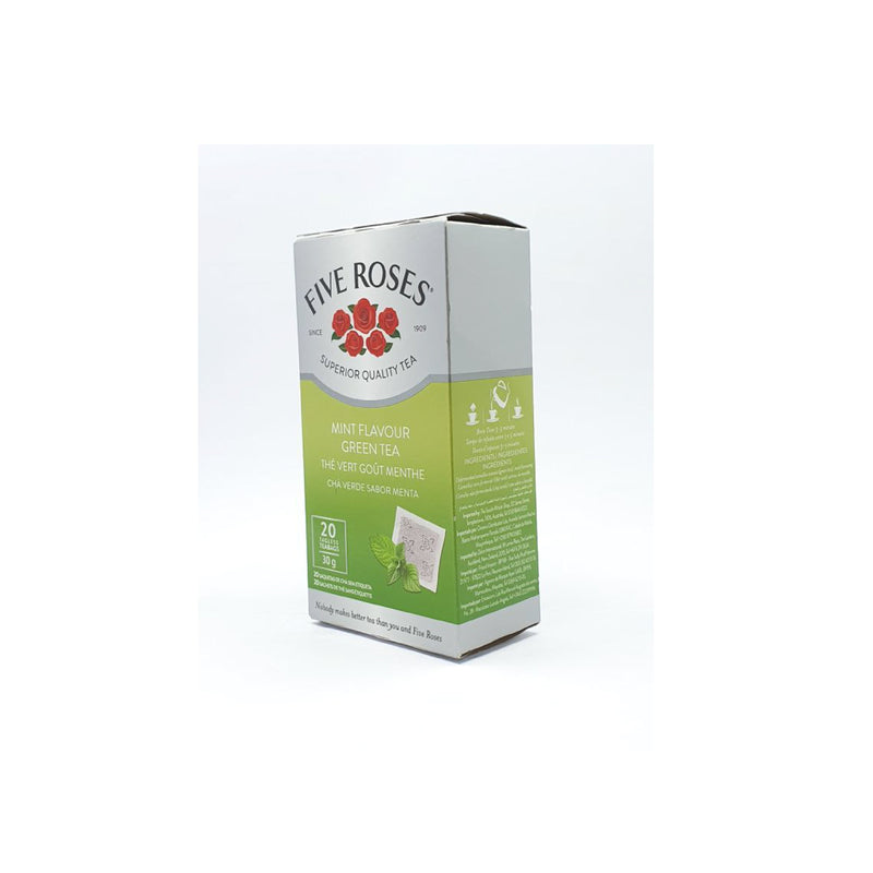 Chá verde menta Five Roses 20 saquetas