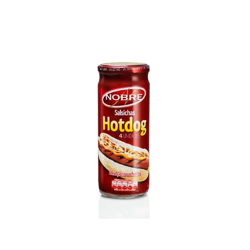 Salsicha hotdog frasco Nobre 4uni
