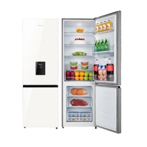 Blue White Glass Refrigerator H450BDW