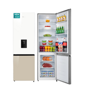 Khaki WHITE GLASS Refrigerator H450BDK