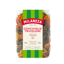 Massa Milaneza GOURMET 500g - Conchas Tricolores[10] (Caixa)