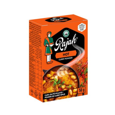 Robertsons Rajah Caril em Pó 50g - Picante [4x10] (Embalagem)