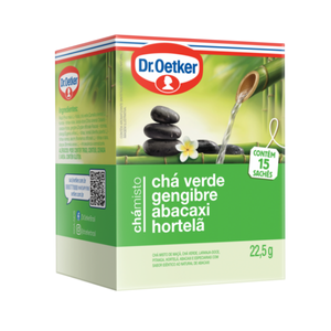 Dr.Oetker Cha Misto 15 Saq.- Verde_Geng._Abaca._Hort [24](Caixa)