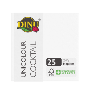 Guardanapo Dinu Cocktail 1F - White 25 Unid [24](Caixa)