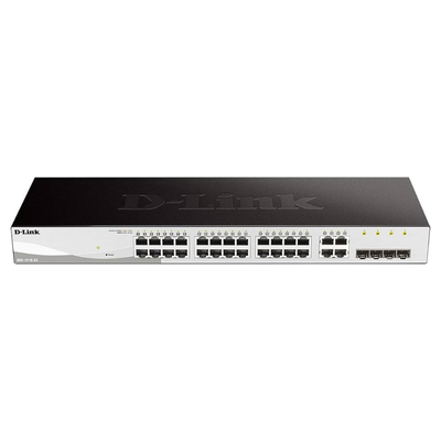 D-Link Switch 24-Port Gigabit Smart Managed Layer 2 + 4 SFP Ports
