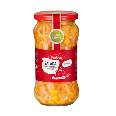 Pickles Ferbar Salada Mediterrânea - Frasco 345g [6](Caixa)