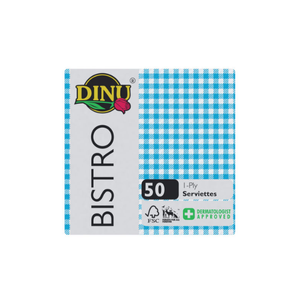 Guardanapo Dinu Bistro Everyday 1F - Blue Check 50 (Caixa)
