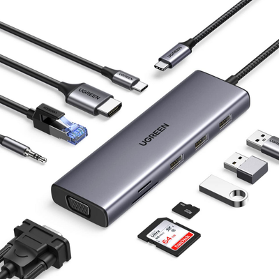 UGREEN USB-C Type-C to HDMI + VGA Adapter