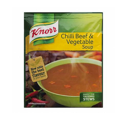 Knorr Packet Soup 50g - Chilli Beef & Vegetables [6×10](Caixa)